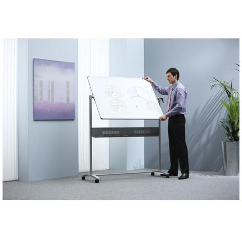 Nobo Mobile Whiteboard, 1200x900mm, 120 cm, 90 cm, Bianco - Foto 1